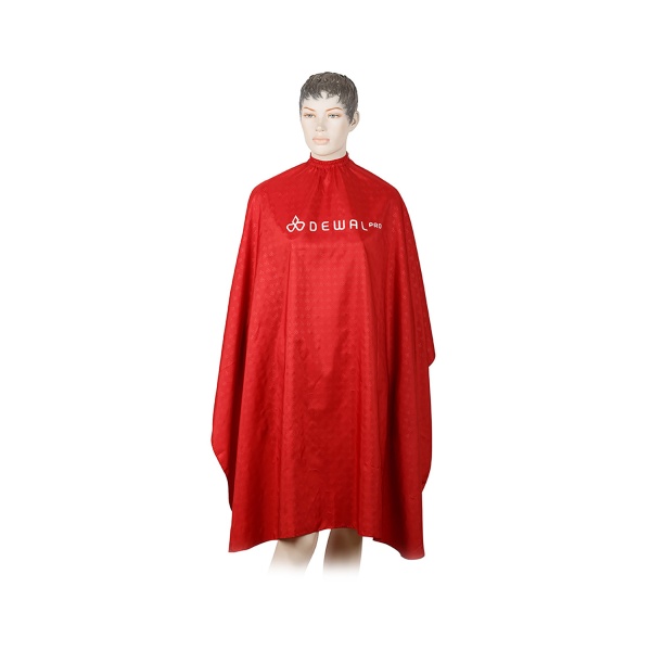 Dewal Pro Пеньюар для стрижки Логотип, полиэстер, 128 х 146 см, красный купить - 0