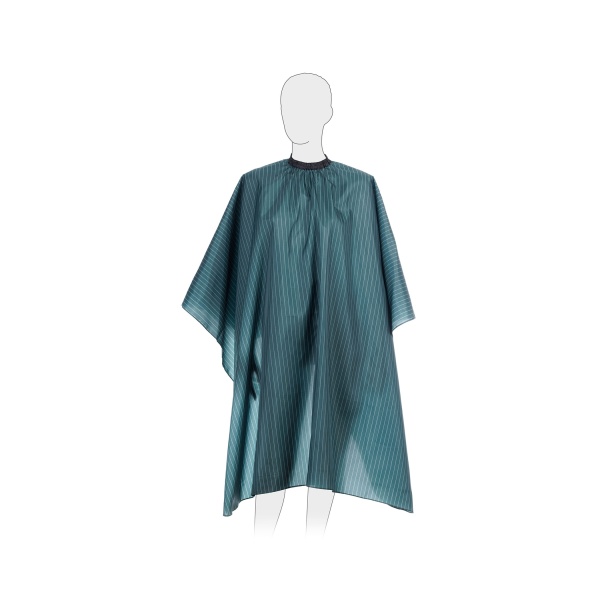 Dewal Pro Пеньюар для стрижки Полоска, полиэстер, 140 х 150 см, зеленый купить - 0