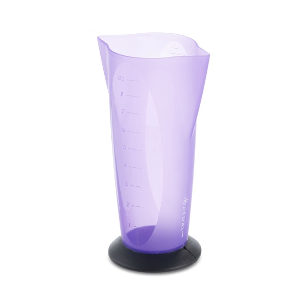 Dewal Pro Стакан мерный с 2 носиками с резинкой на дне, лавандовый, 250 мл купить - 0
