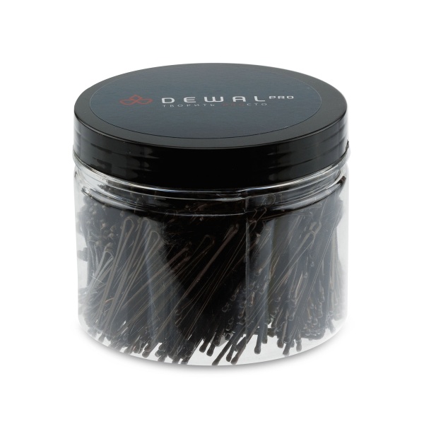 Dewal Pro Невидимки для волос, коричневые, прямые, жесткие, 50 мм, 500 гр купить - 0
