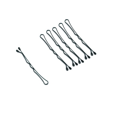 Dewal Pro Невидимки для волос, черные, волна, жесткие, 50 мм, 500 гр купить