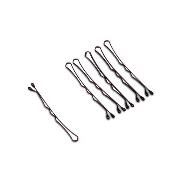 Dewal Pro Невидимки для волос, коричневые, волна, жесткие 50 мм, 500 гр купить - 0