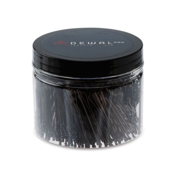 Dewal Pro Невидимки для волос, коричневые, волна, жесткие 50 мм, 500 гр купить - 0