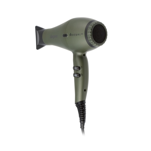 Dewal Pro Фен Pro Elegance, оливковый, 2300 Вт, ионизация, 2 насадки купить - 0