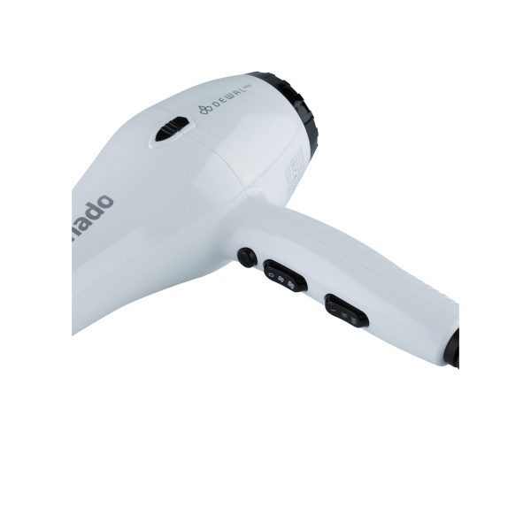 Dewal Pro Фен Pro Tornado, белый, 2300 Вт, ионизация, 2 насадки купить - 0