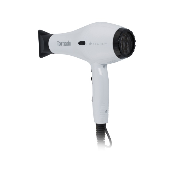 Dewal Pro Фен Pro Tornado, белый, 2300 Вт, ионизация, 2 насадки купить - 0