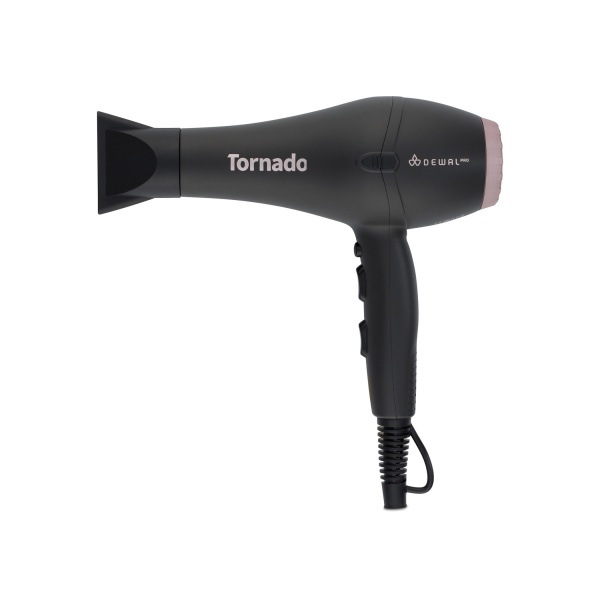 Dewal Pro Фен Pro Tornado, серый, 2300 Вт, ионизация, 2 насадки купить - 0
