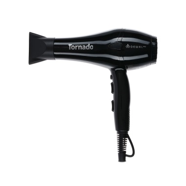 Dewal Pro Фен Pro Tornado, черный, 2300 Вт, ионизация, 2 насадки купить