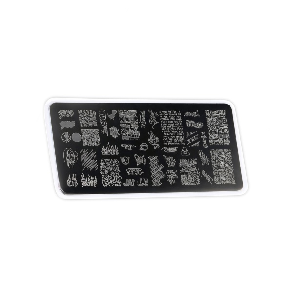 E.Mi Пластина для стемпинга, №02 Граффити купить - 0