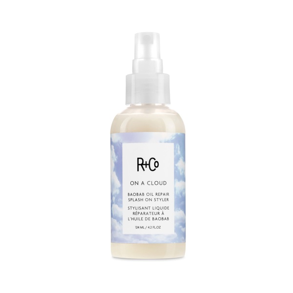 R+Co Несмываемый уход для восстановления волос с маслом баобаба На Облаке On A Cloud Baobab Oil Repair Splash On Styler, 124 мл купить - 0