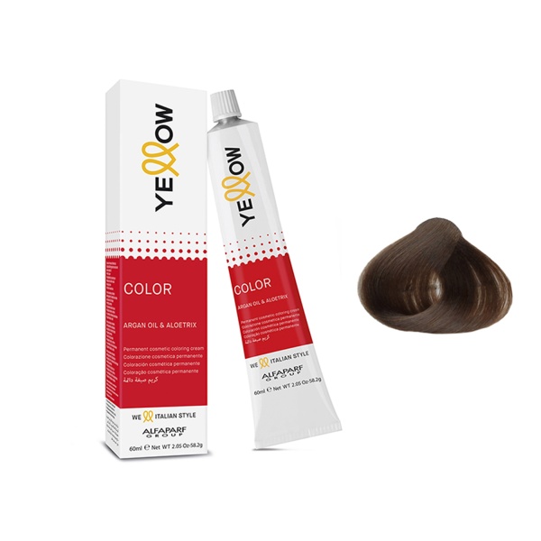 Yellow Professional Перманентная крем-краска YE Color, 7.17, 100 мл купить - 0
