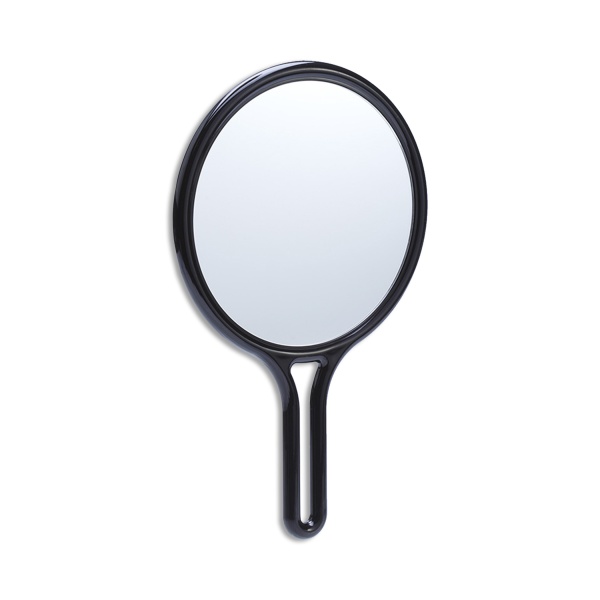 Dewal Pro Зеркало с ручкой, пластик, черное, 26 x 16 x 1 см купить - 0