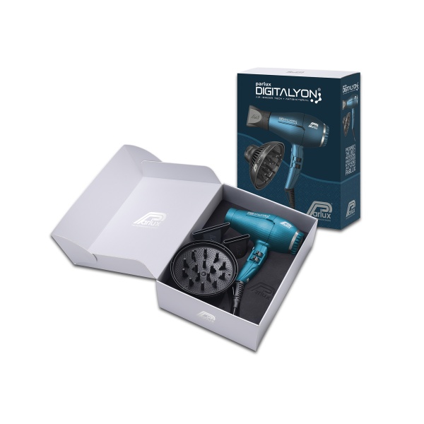 Parlux Набор Parlux Digitalyon Blue, синий, 2400 Вт, 2 насадки + диффузор MagicSense купить - 0
