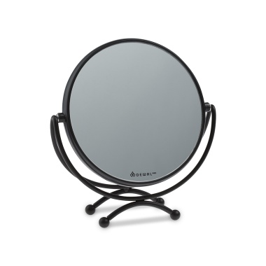 Dewal Pro Зеркало в черной оправе, пластик/металл, 18.5 х 19 см купить
