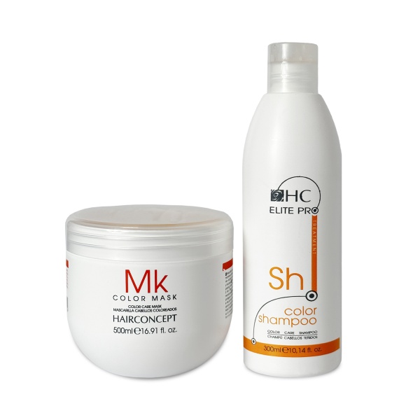 Hair Concept Набор для окрашенных волос Elite Pro Mini: шампунь 300 мл + маска 500 мл купить - 0