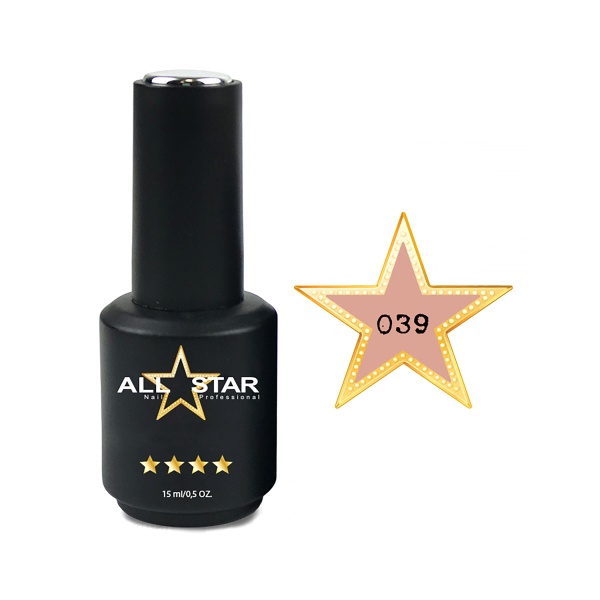 All Star Гель-лак, №039 McAllen пепельный бежевый, 10 мл купить - 0