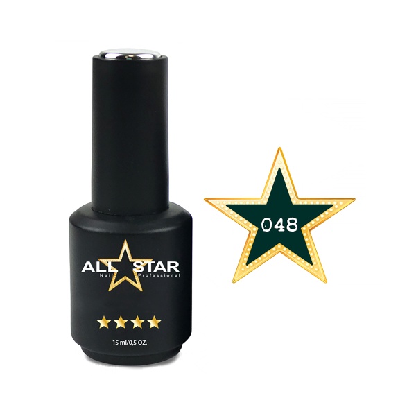 All Star Гель-лак, №048 Houston изумрудный, 10 мл купить - 0