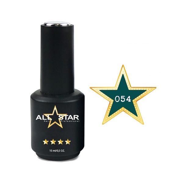 All Star Гель-лак, №054 Baltimore тёмно-бирюзовый, 10 мл купить - 0