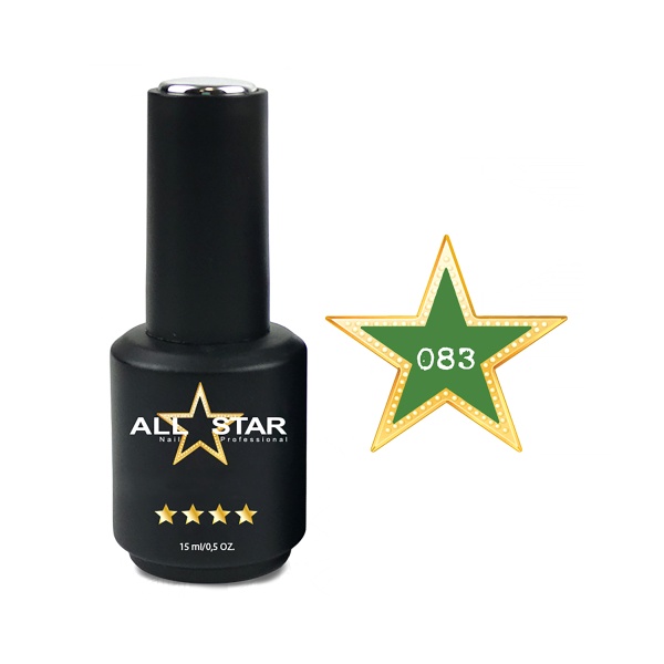 All Star Гель-лак, №083 Charlotte лесной зелёный, 10 мл купить - 0