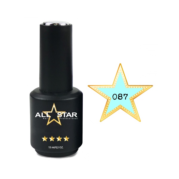 All Star Гель-лак, №087 Irvine ментоловый, 10 мл купить - 0
