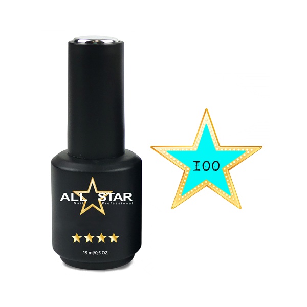 All Star Гель-лак, №100 Cany мятный, 10 мл купить - 0