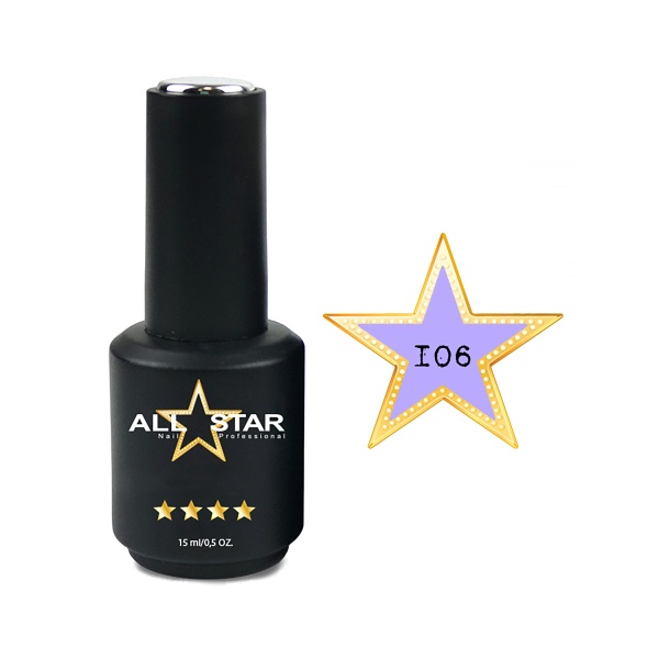 All Star Гель-лак, №106 Rochester васильково-голубой, 10 мл купить - 0