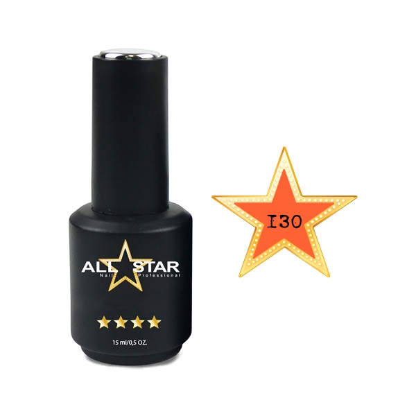 All Star Гель-лак, №130 Corona кораллово-персиковый, 10 мл купить - 0