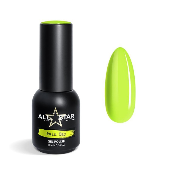 All Star Гель-лак, №167 Palm Bay жёлтый неон, 10 мл купить - 0
