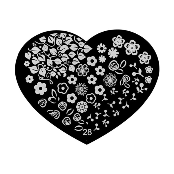 Irisk Professional Трафарет для стемпинга металлический 6.2 x 6.2 см, №28 купить - 0