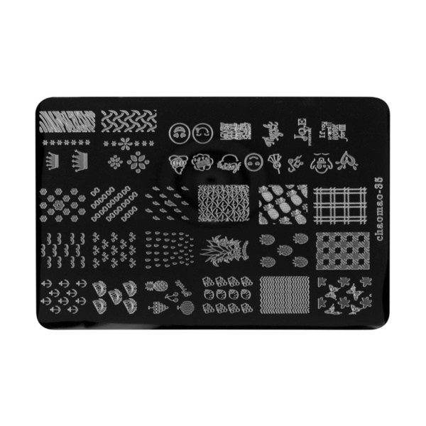 Irisk Professional Трафарет для стемпинга металлический Chaomao, 9.5 x 14.5 см, №039 35 купить - 0