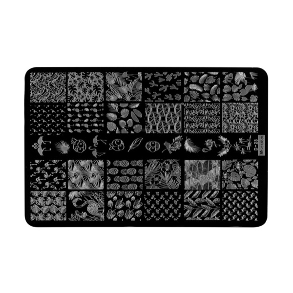 Irisk Professional Трафарет для стемпинга металлический Mezerdoo, 9.5 x 14.5 см, №003 D-23 купить - 0