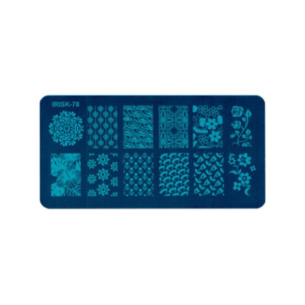 Irisk Professional Трафарет для стемпинга металлический, 6 x 12 см, №078 купить - 0