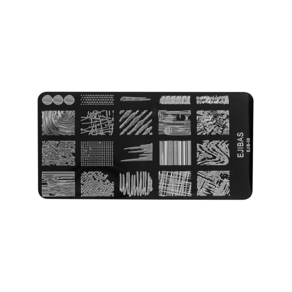 Irisk Professional Трафарет для стемпинга металлический, 6 x 12 см, №190 EJIB-08^^ купить - 0