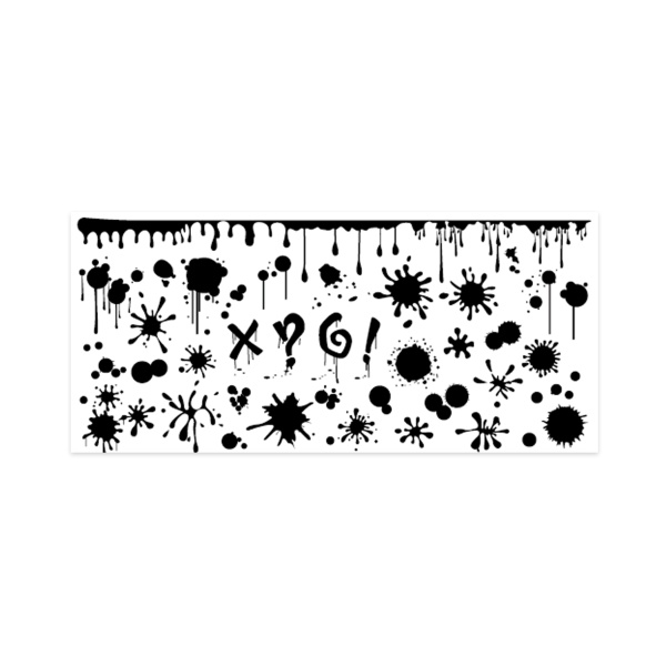 Aeropuffing Пластина для стемпинга Stamping Plate, A-09 кляксы купить - 0