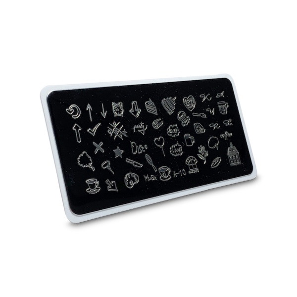 Aeropuffing Пластина для стемпинга Stamping Plate, A-10 завтрак купить - 0
