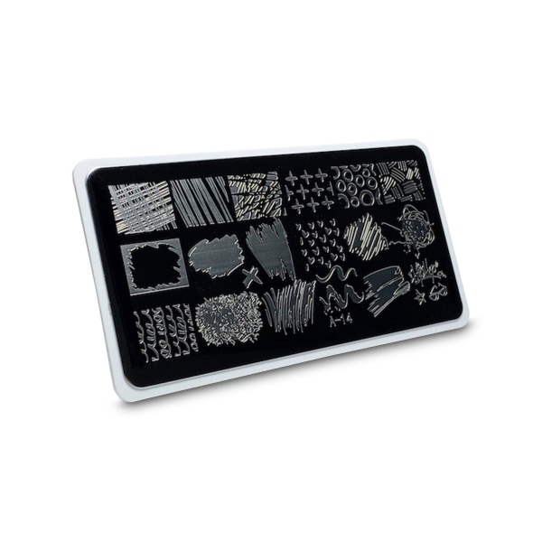Aeropuffing Пластина для стемпинга Stamping Plate, A-14 геометрия купить - 0