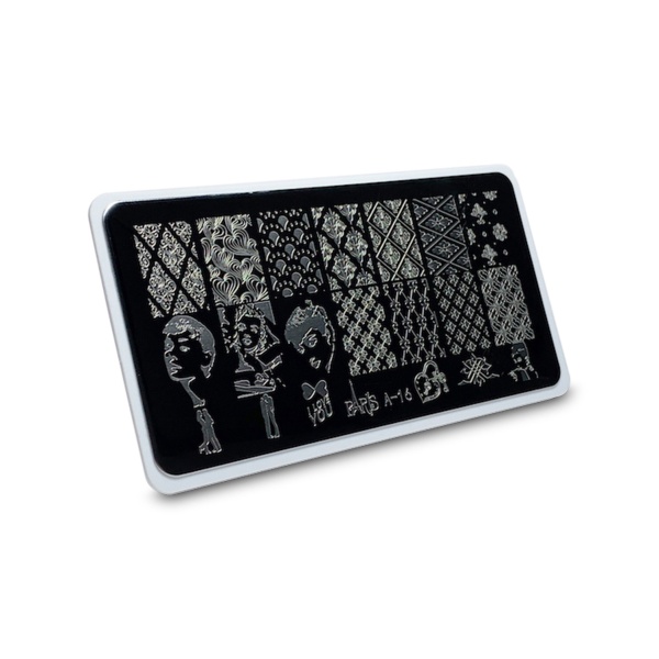 Aeropuffing Пластина для стемпинга Stamping Plate, A-16 винтаж купить - 0