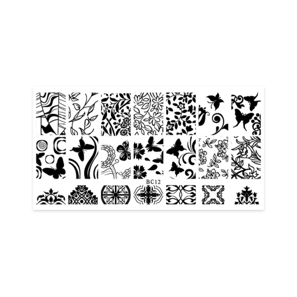 Aeropuffing Пластина для стемпинга Stamping Plate, A-17 микс принтов 1 купить - 0