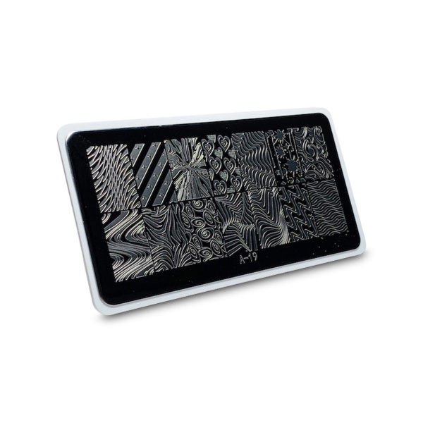 Aeropuffing Пластина для стемпинга Stamping Plate, A-19 иллюзии купить - 0