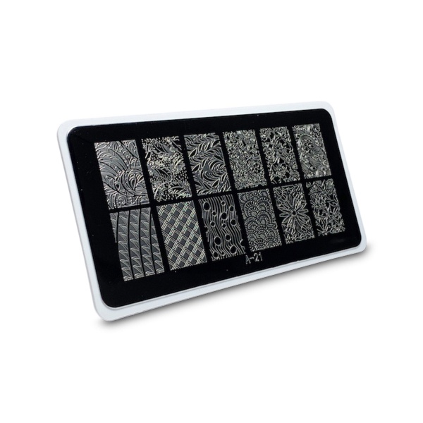 Aeropuffing Пластина для стемпинга Stamping Plate, A-21 микс принтов 2 купить - 0