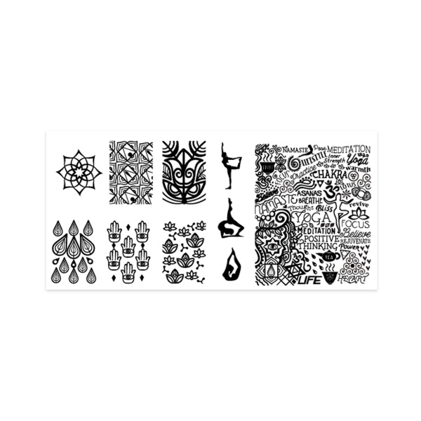 Aeropuffing Пластина для стемпинга Stamping Plate, B3-20 йога купить - 0