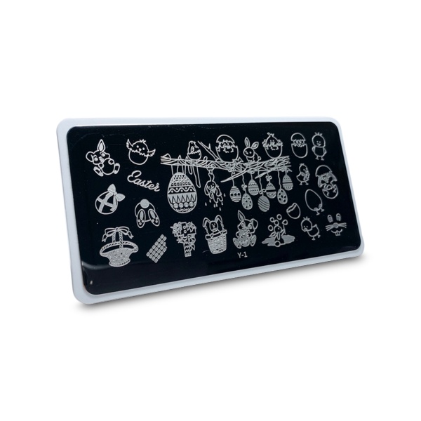 Aeropuffing Пластина для стемпинга Stamping Plate, Y-1 пасхальный купить - 0