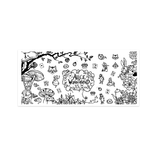 Aeropuffing Пластина для стемпинга Stamping Plate, M1-18 Алиса в стране чудес купить - 0