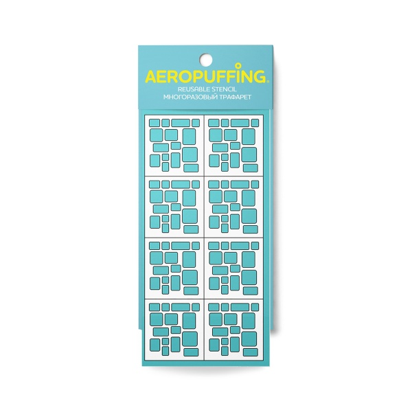 Aeropuffing Многоразовый трафарет, №13 суперэллипсы купить - 0