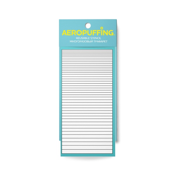Aeropuffing Многоразовый трафарет, №41 полоски купить - 0