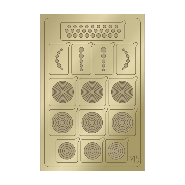 Aeropuffing Металлизированные наклейки Metallic Stickers, №M05 Gold купить - 0