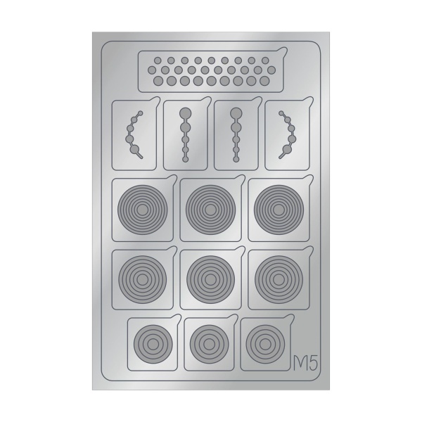 Aeropuffing Металлизированные наклейки Metallic Stickers, №M05 Silver купить - 0