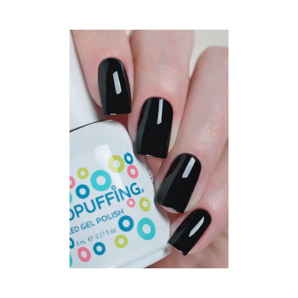 Aeropuffing Гель-лак Led Gel Polish, №002 классическая черная эмаль, 8 мл купить - 0