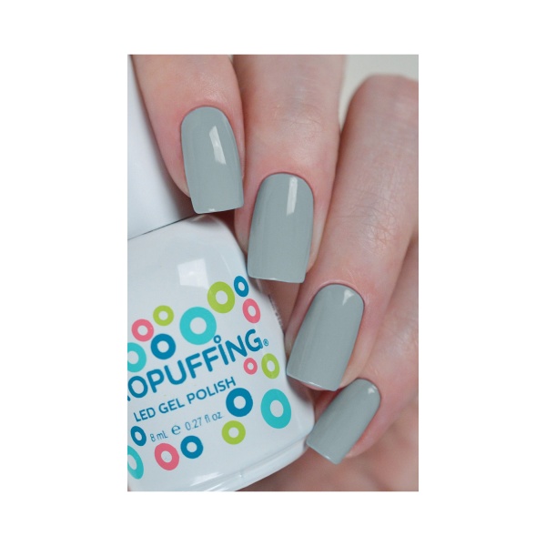 Aeropuffing Гель-лак Led Gel Polish, №008 дымчато-серая эмаль, 8 мл купить - 0