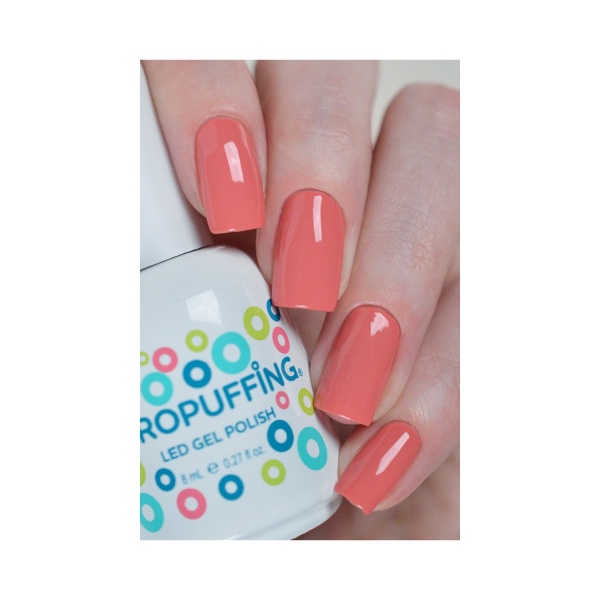 Aeropuffing Гель-лак Led Gel Polish, №015 лососево-розовая эмаль, 8 мл купить - 0